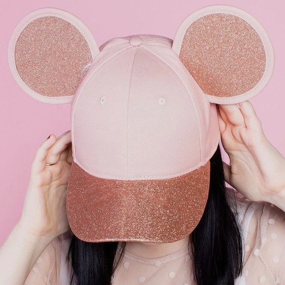 rose gold mickey hat